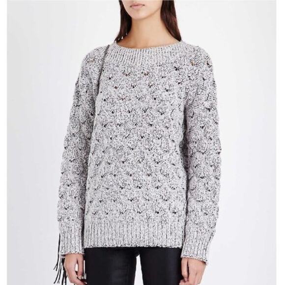 J Brand Camelia Melange Textured Knit Sweater - Picture 1 of 9